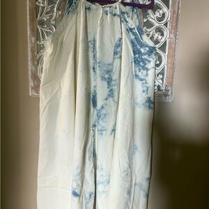 Holding Horses Indigo and White Halter Dress